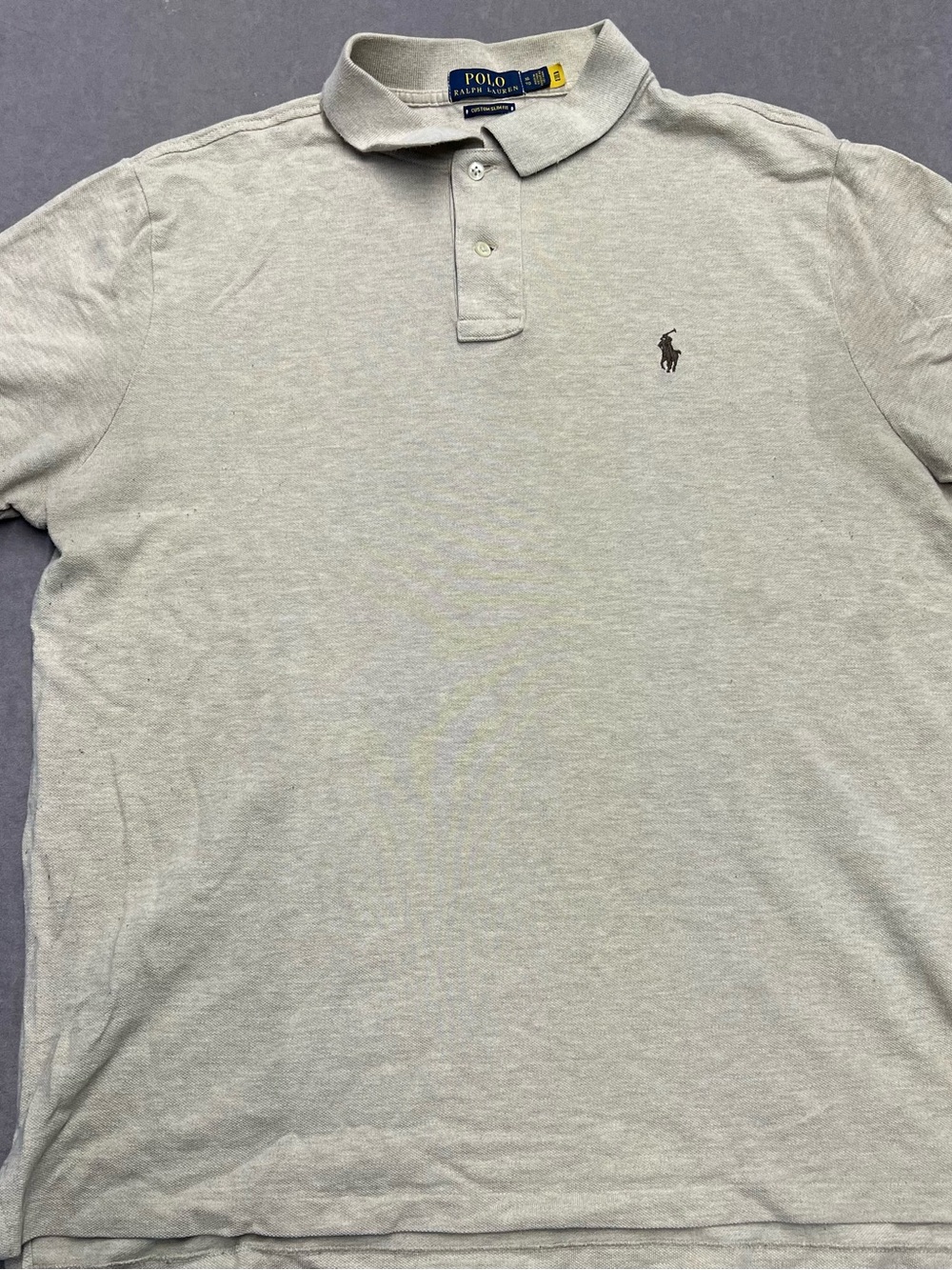 Polo by Ralph Lauren Heather Light Gray Short-Sleeve Polo